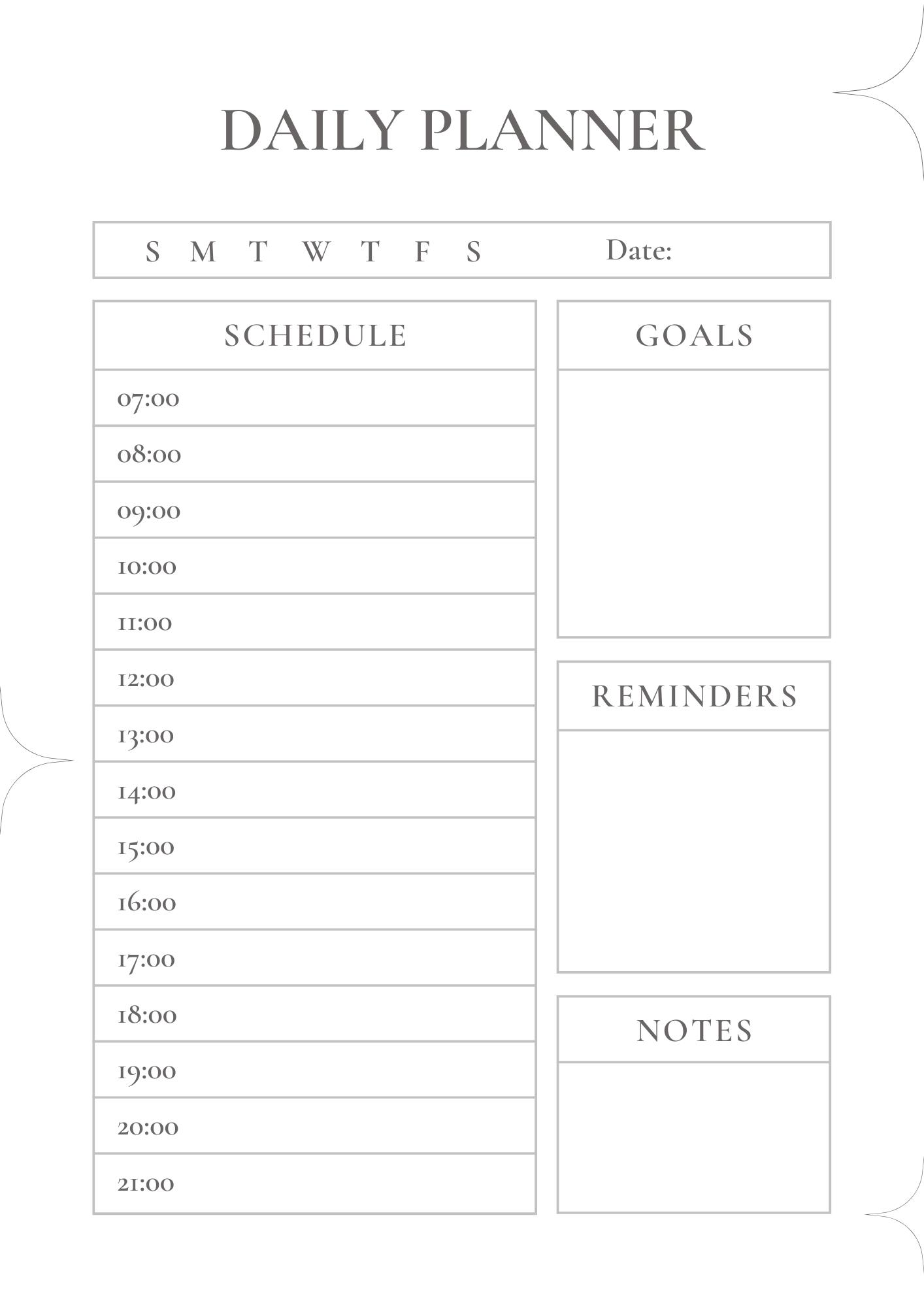 35-free-printable-planner-templates