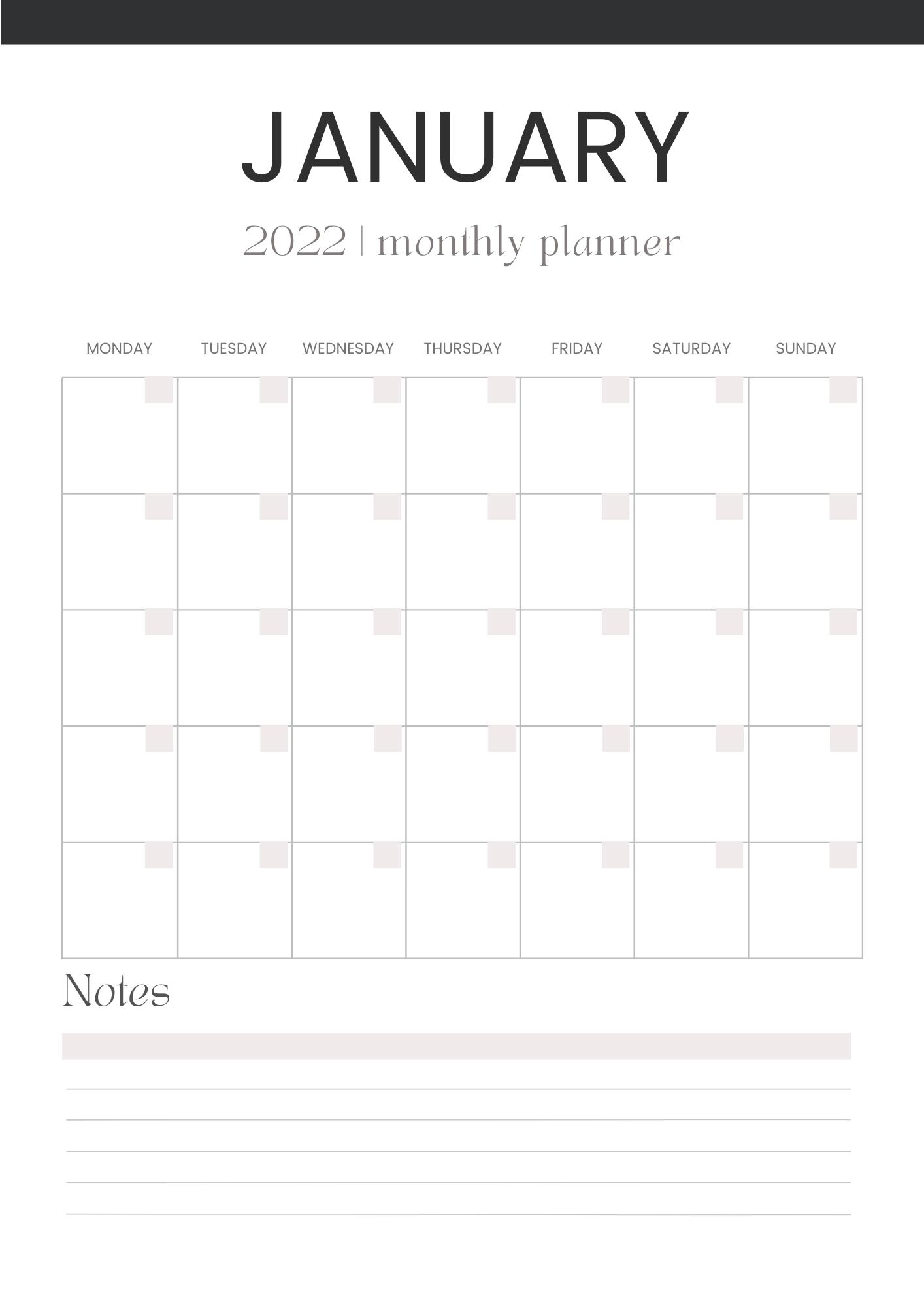 35 Free Printable Planner Templates